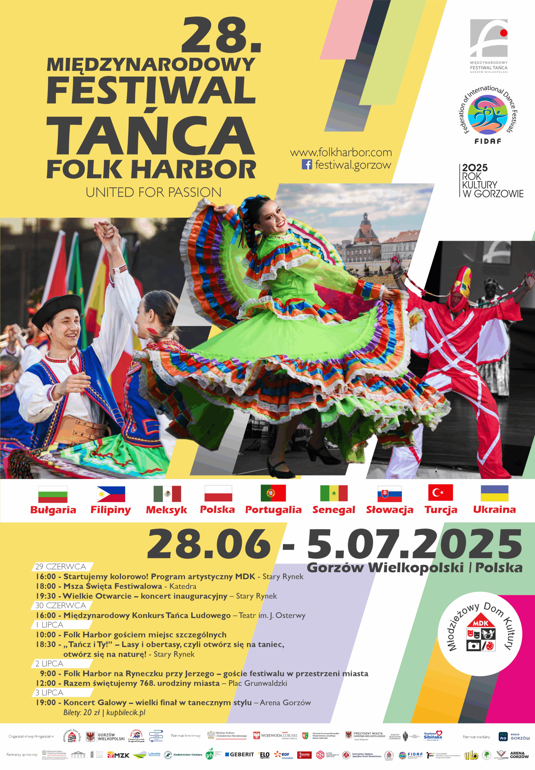 Plakat festiwalu tańca