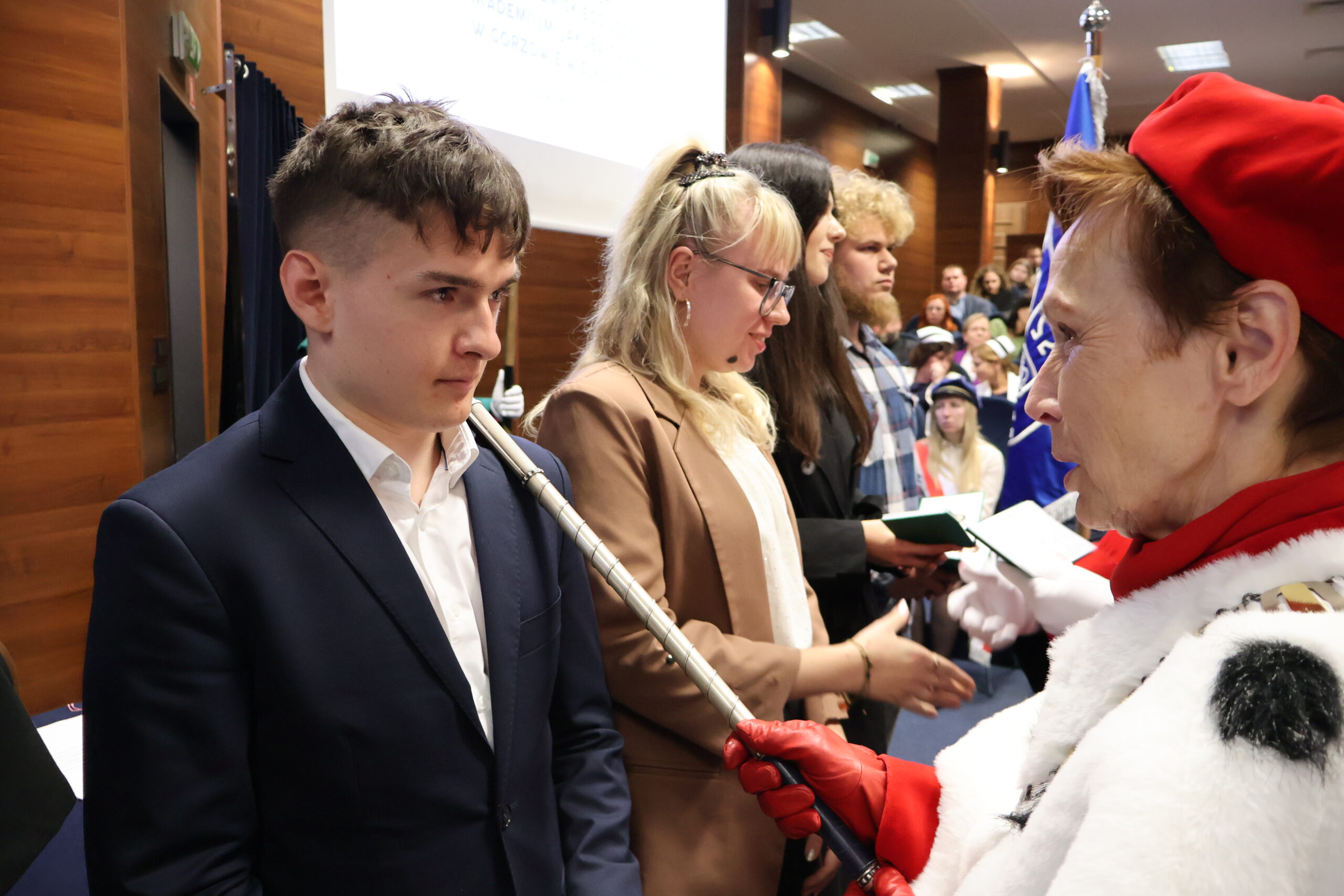Na zdjęciu JM Rektor prof. dr hab. Elżbieta Skorupska-Raczyńska podczas Immatrykulacji studentów.