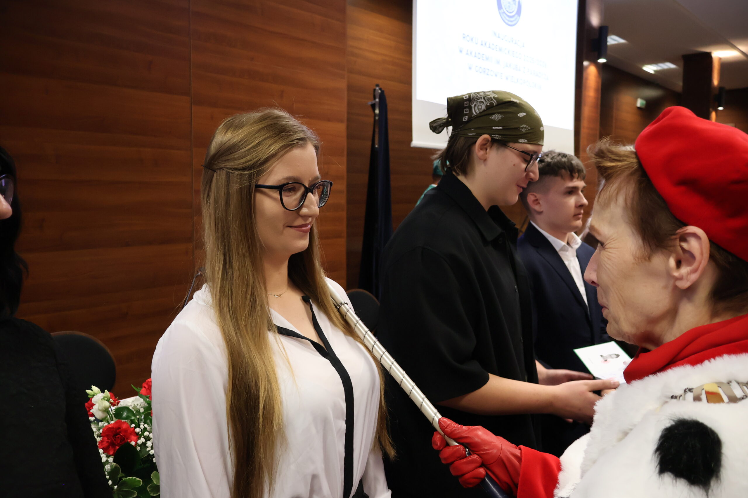 Na zdjęciu JM Rektor prof. dr hab. Elżbieta Skorupska-Raczyńska podczas Immatrykulacji studentów.