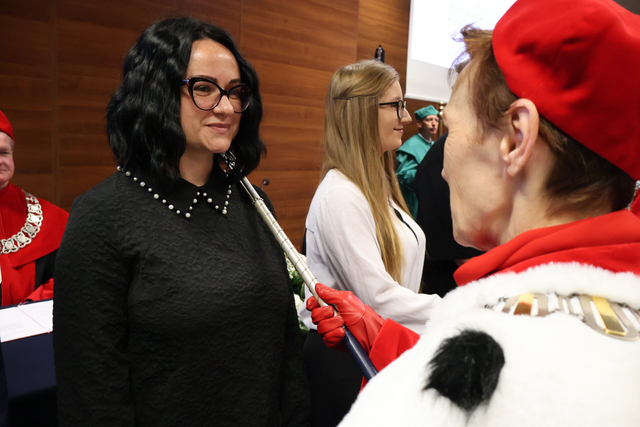 Na zdjęciu JM Rektor prof. dr hab. Elżbieta Skorupska-Raczyńska podczas Immatrykulacji studentów.