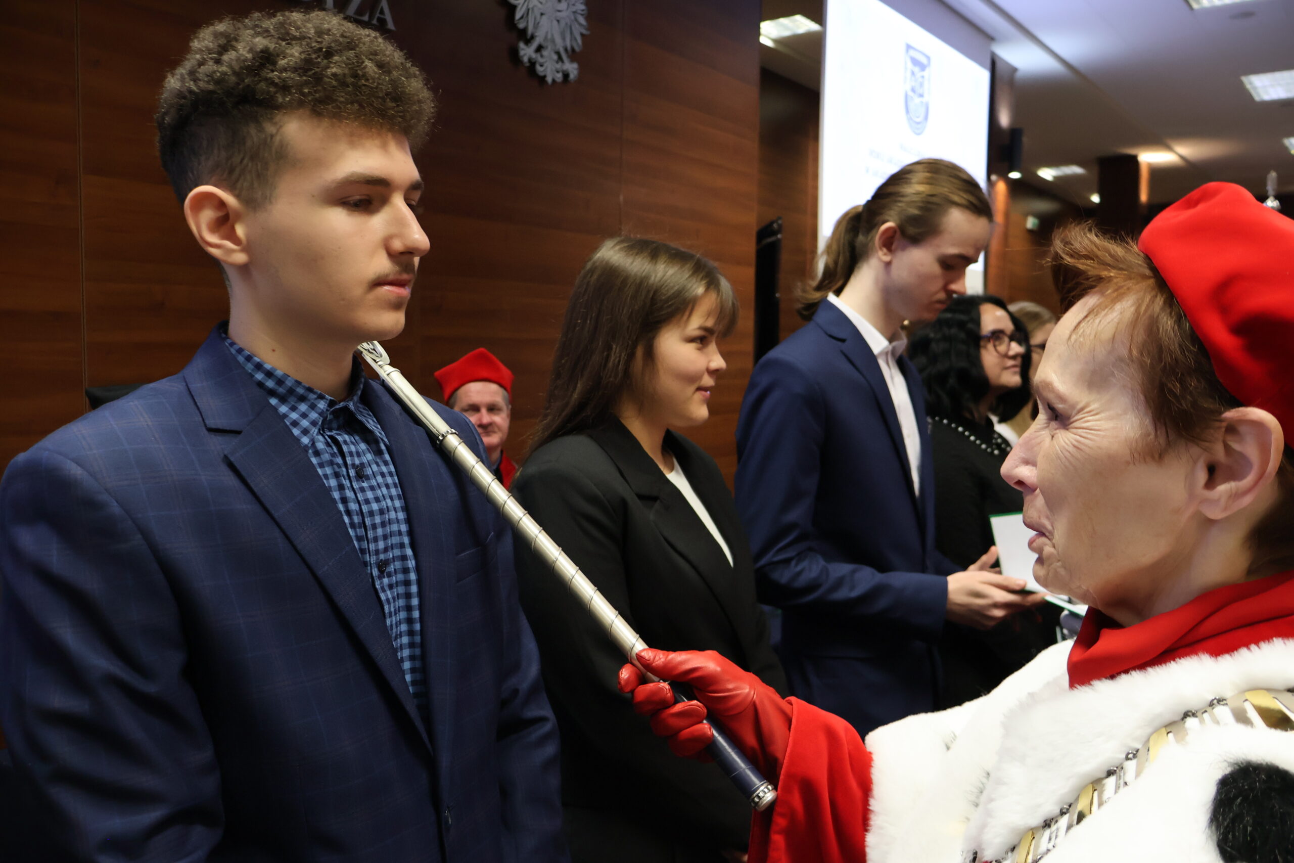 Na zdjęciu JM Rektor prof. dr hab. Elżbieta Skorupska-Raczyńska podczas Immatrykulacji studentów.