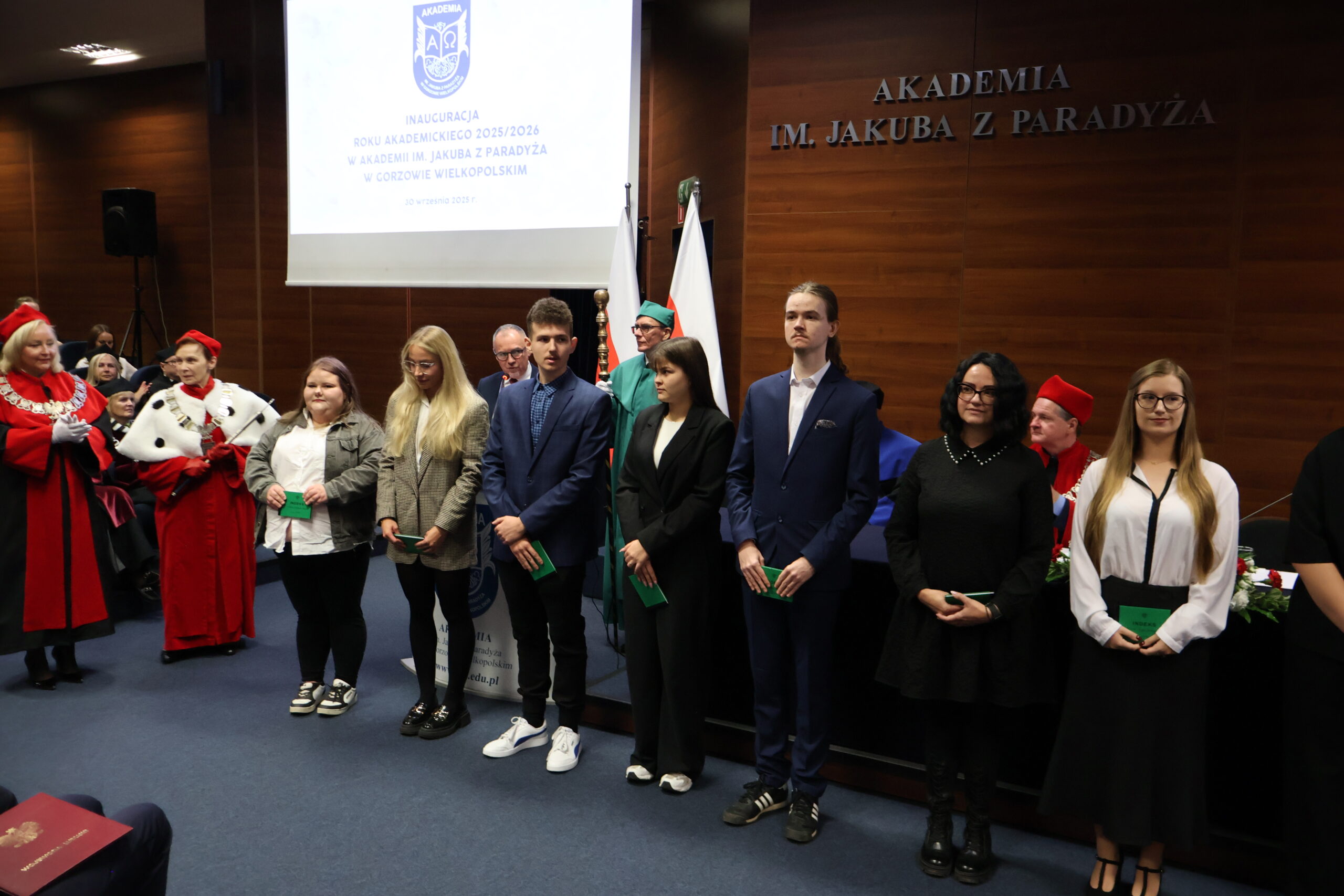 Na zdjęciu JM Rektor prof. dr hab. Elżbieta Skorupska-Raczyńska podczas Immatrykulacji studentów.