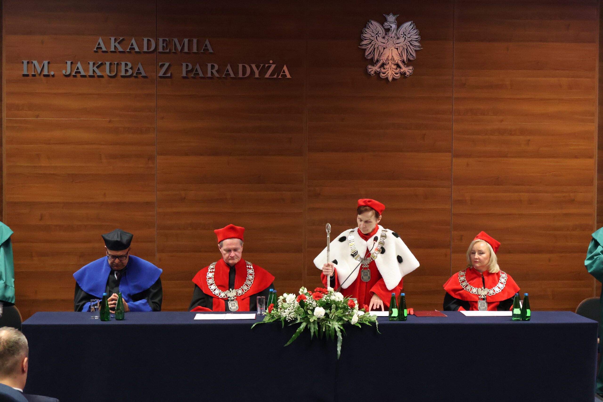 Na zdjęciu Władze Uczelni podczas Inauguracji Roku Akademickiego 2025/2026.