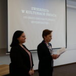 Na zdjęciu od lewej: dr Joanna Rutkowska oraz Rektor AJP prof. dr hab. Elżbieta Skorupska-Raczyńska podczas otwarcia konferencji