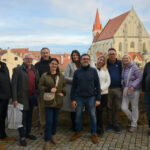 Na zdjęciu: od prawej prof. AJP, dr hab. inż. Andrzej Perec, dr inż. Magdalena Krakowiak i dalej dr inż. Elżbieta Kawecka z polską grupą w Znojmo
