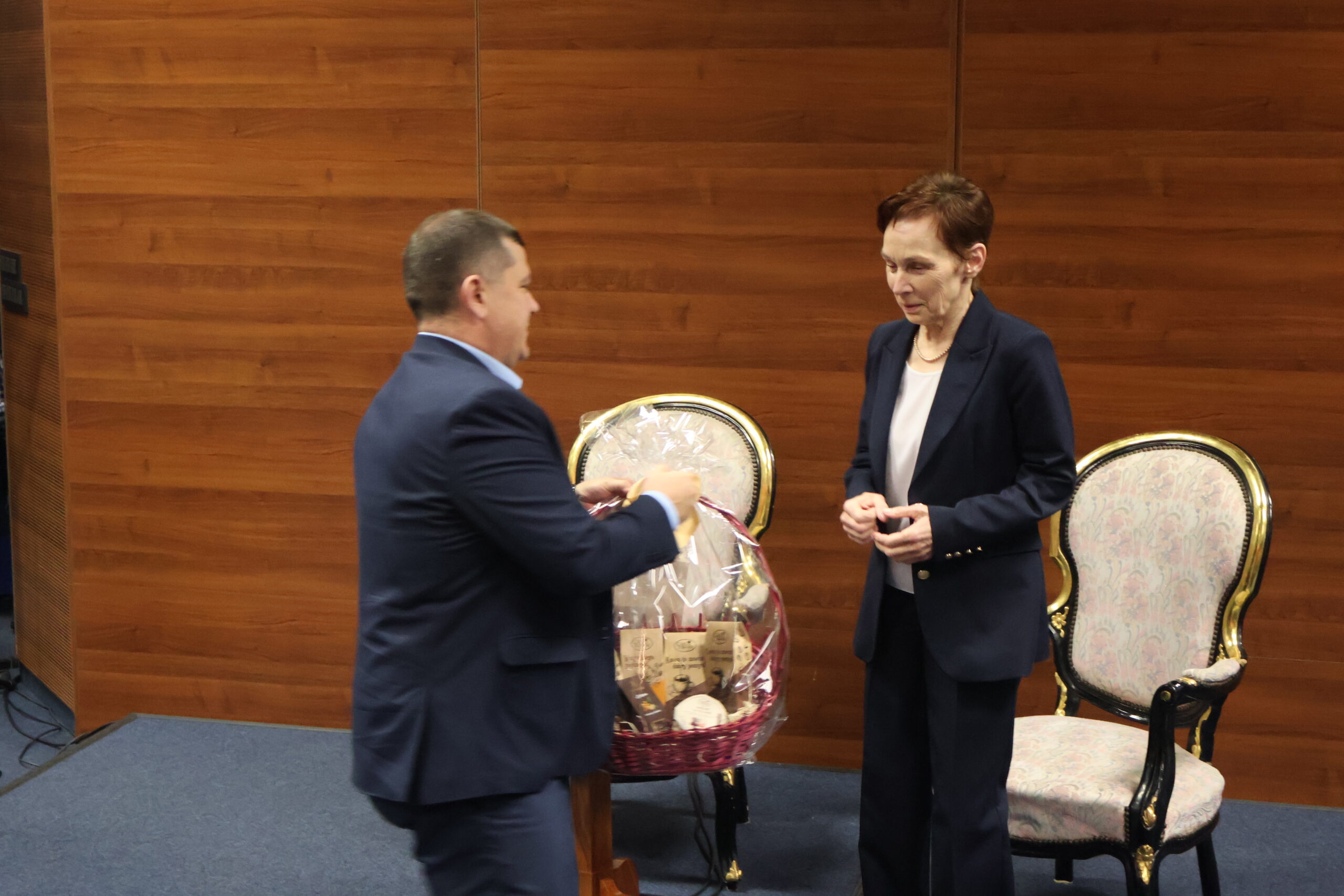 Na zdjęciu Prezydent Miasta Gorzowa Wielkopolskiego Jacek Wójcicki oraz Rektor Uczelni prof. dr hab. Elżbieta Skorupska-Raczyńska.