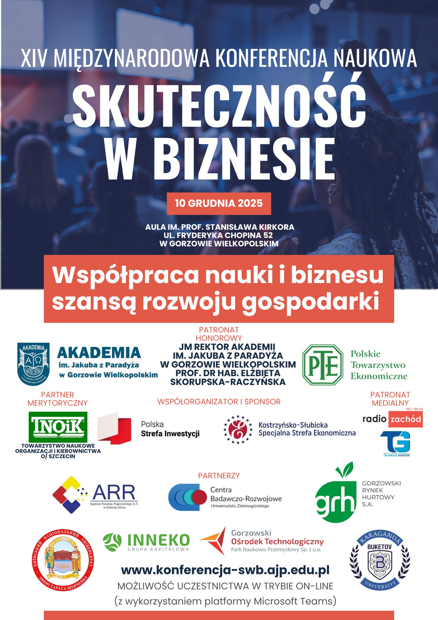 XIV Międzynarodowa Konferencja Naukowa „Skuteczność w biznesie”