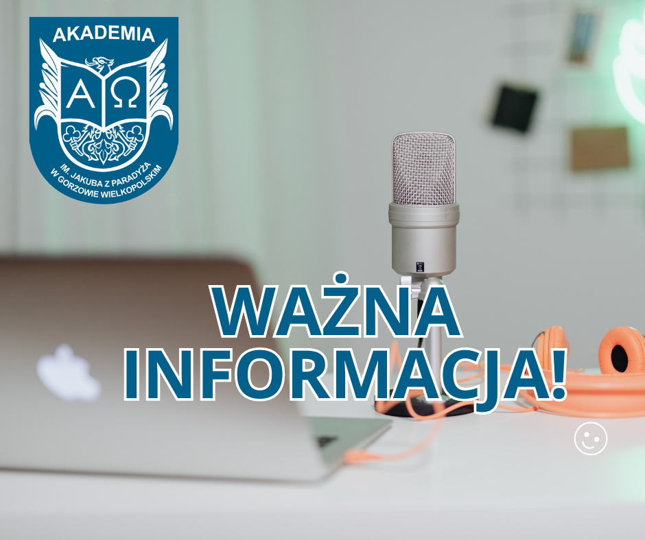 UWAGA STUDENCI!