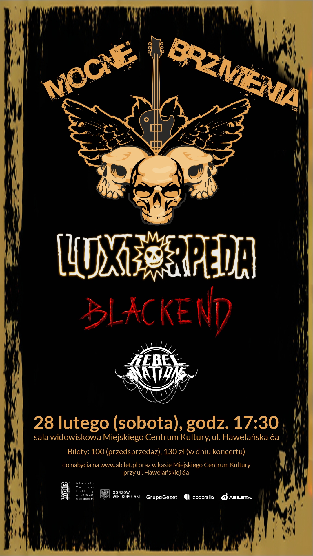 Plakat mocne brzmienia