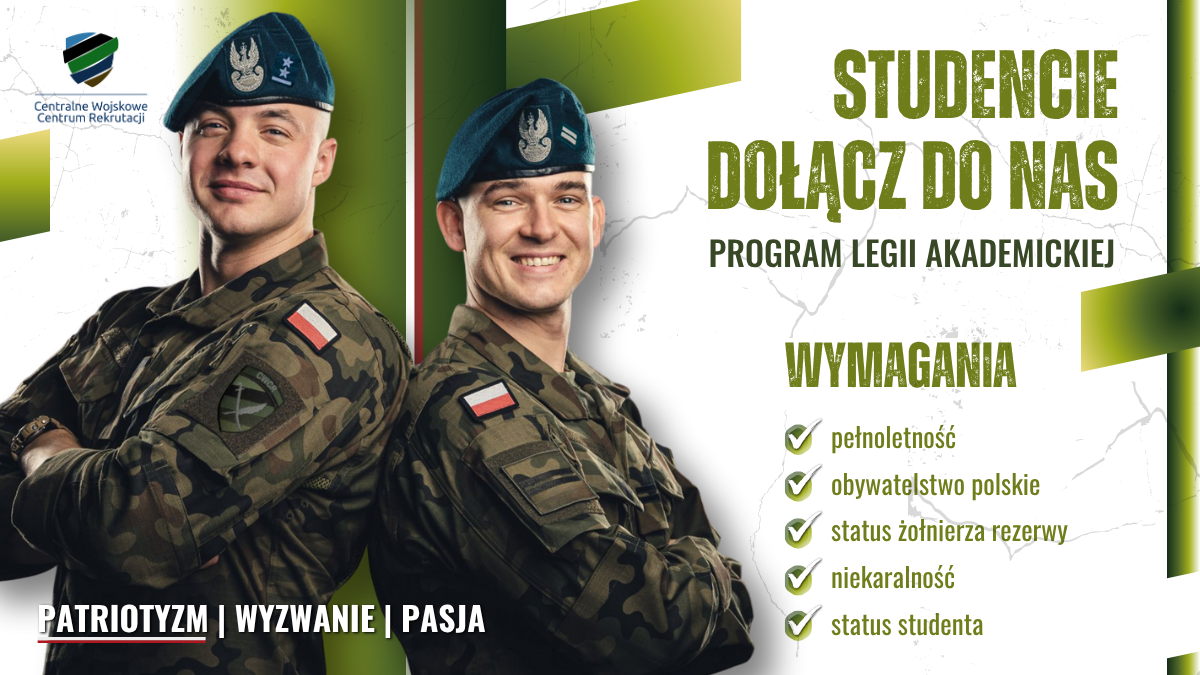STUDENCIE – DOŁĄCZ DO&nbsp;PROGRAMU LEGII AKADEMICKIEJ
