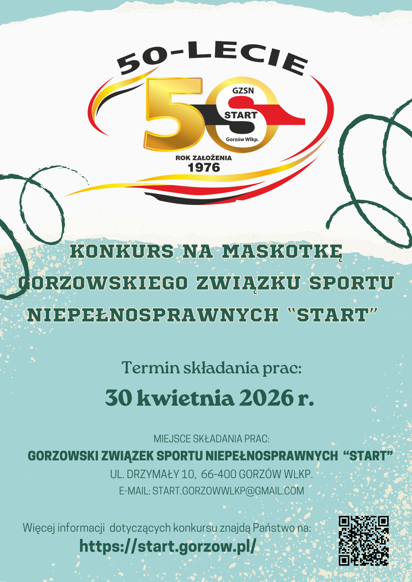 Konkurs na&nbsp;Maskotkę Gorzowskiego Związku Sportu Niepełnosprawnych „START”